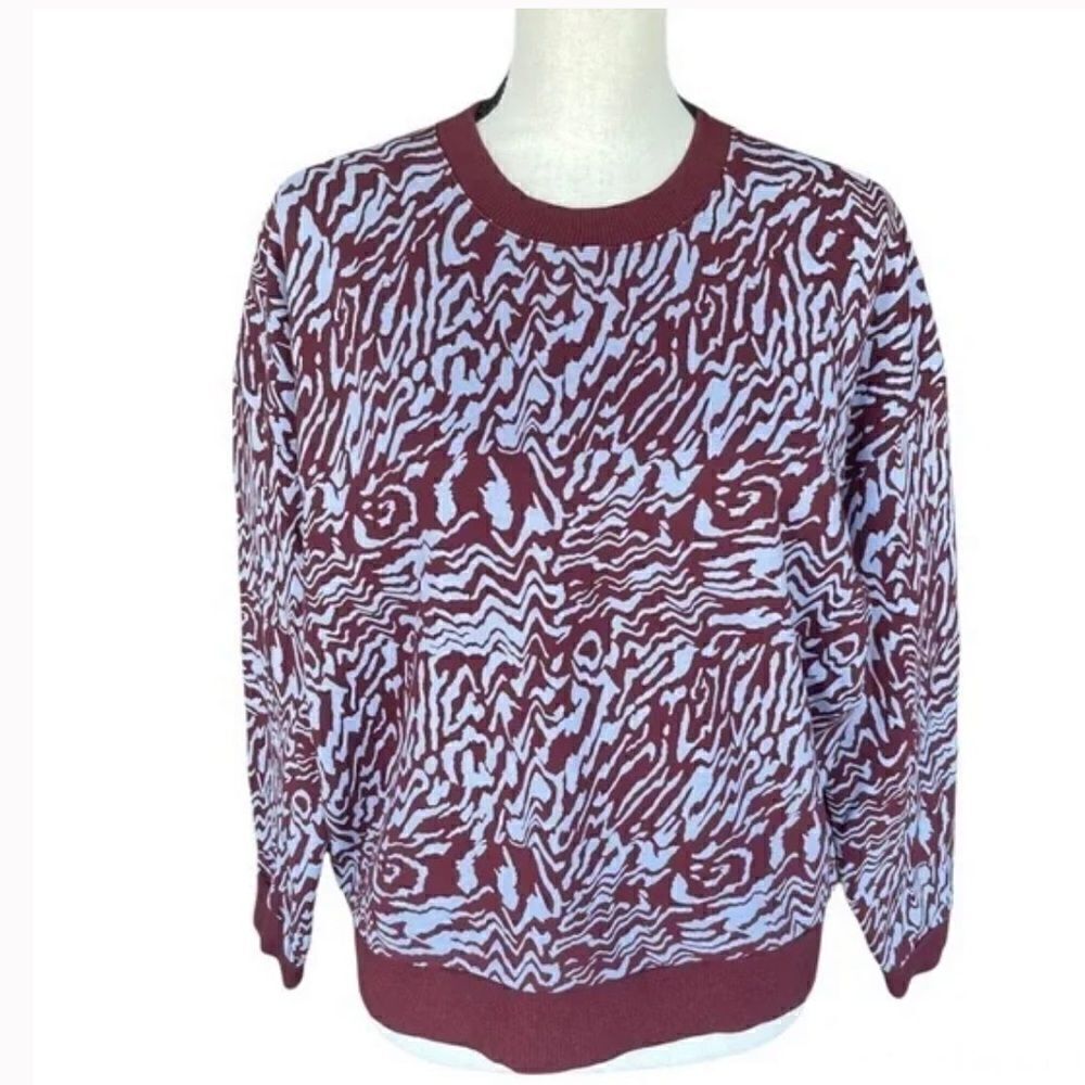 Madewell (Re)sourced Cotton Oversized Sweatshirt in Tigerized Print - Picture 3 of 7